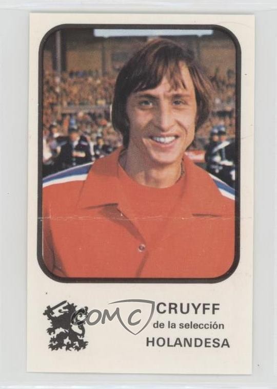 1974 Chocolate Crema de Zahor Mundiales Futbol Johan Cruyff Rookie RC 07vd