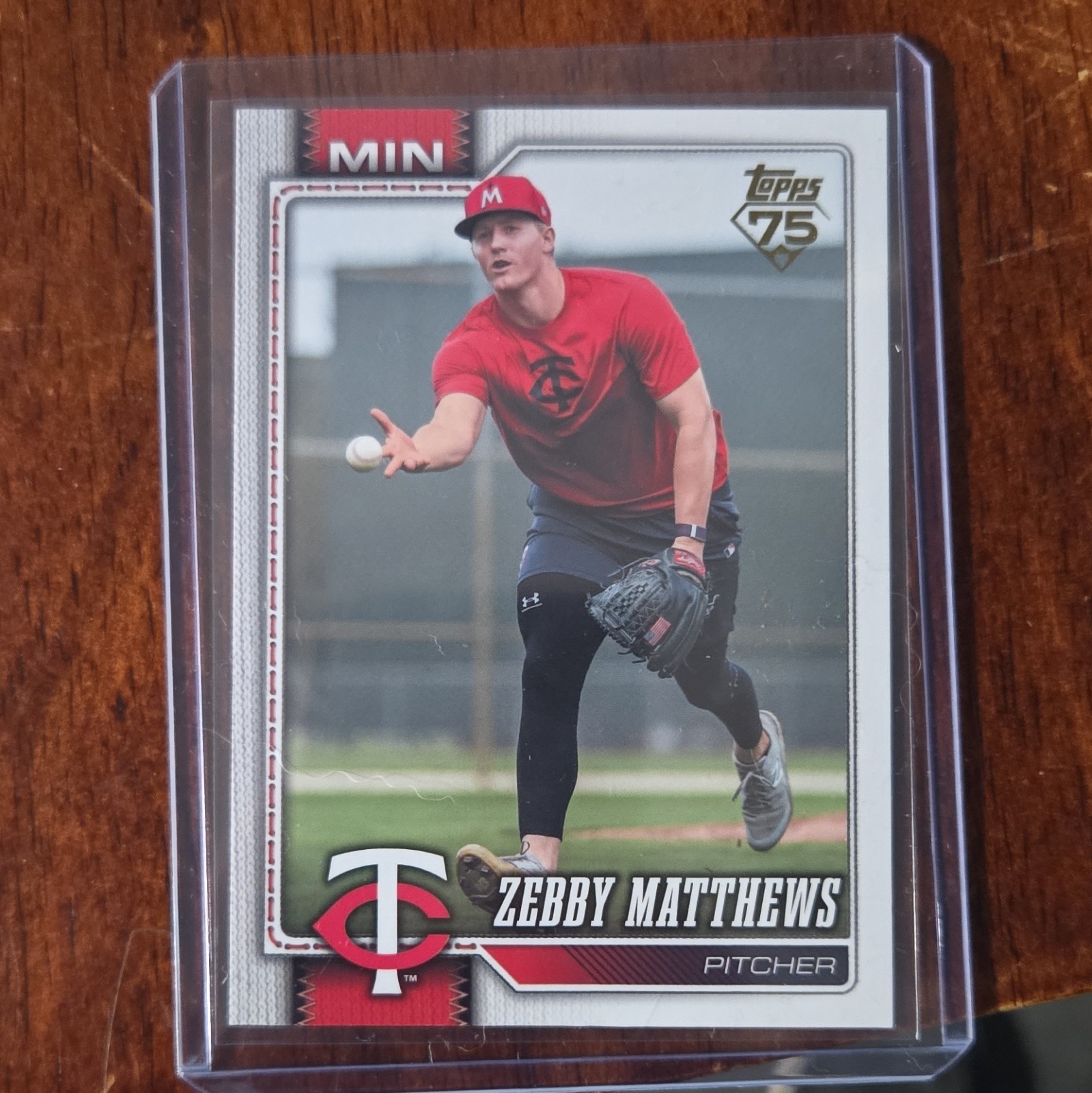 Topps 2025 Zebby Matthews #606 Golden Mirror SSP