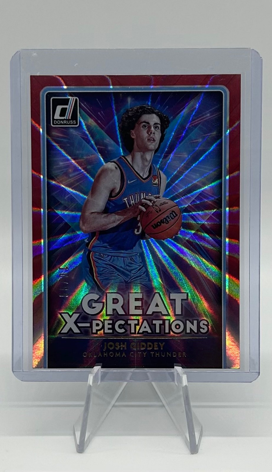 2021-22 Panini Donruss – Great X-Pectations Josh Giddey #19 Holo Red Laser /99
