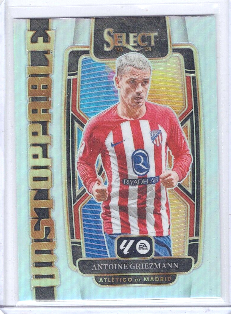 Antoine Griezmann 2023-24 Panini Select La Liga Unstoppable Silver PRIZM #3
