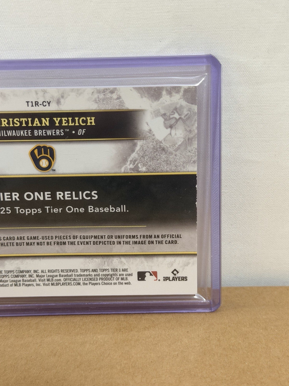 2025 Topps Triple Threads Christian Yelich Dual Patch /25 #12/25 Brewers