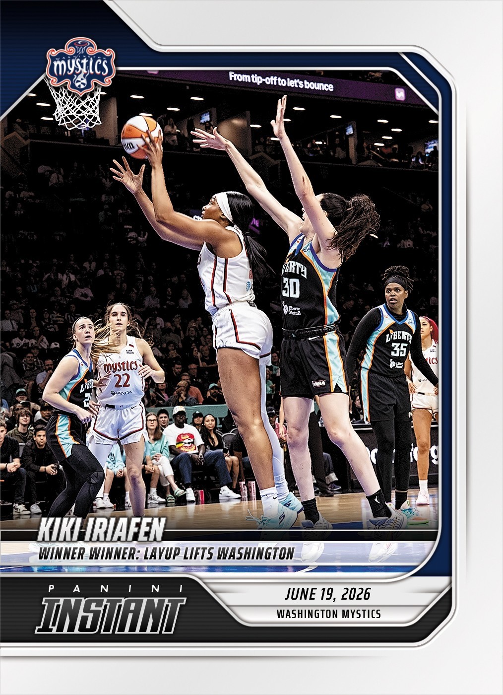 *PRESALE* 2026 Panini Instant WNBA Kiki Iriafen #173 ~ Washington Mystics