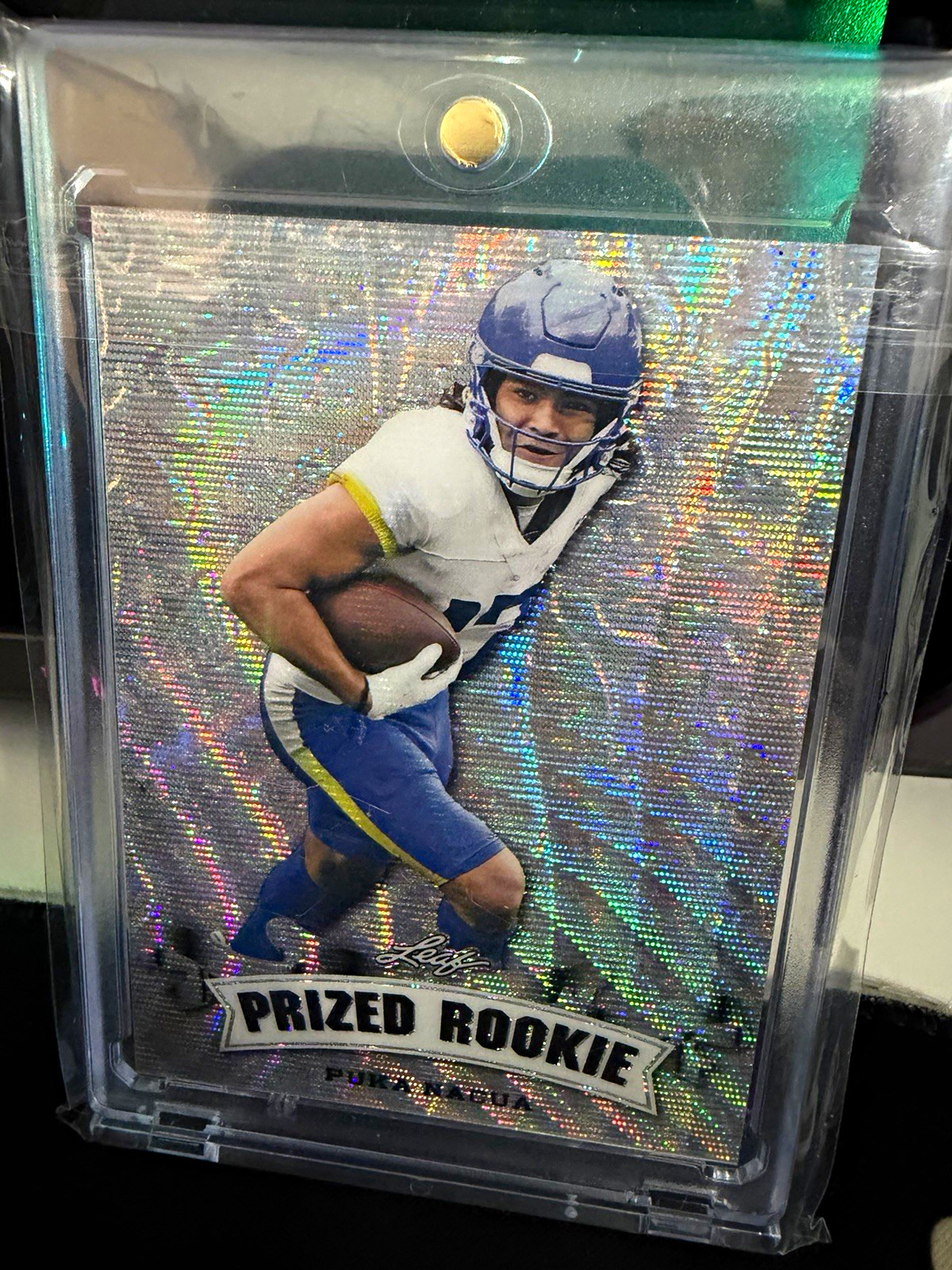 Leaf 2023 Prized Rookie Puka Nacua PR-52 Rookie #9/25 Los Angeles Rams