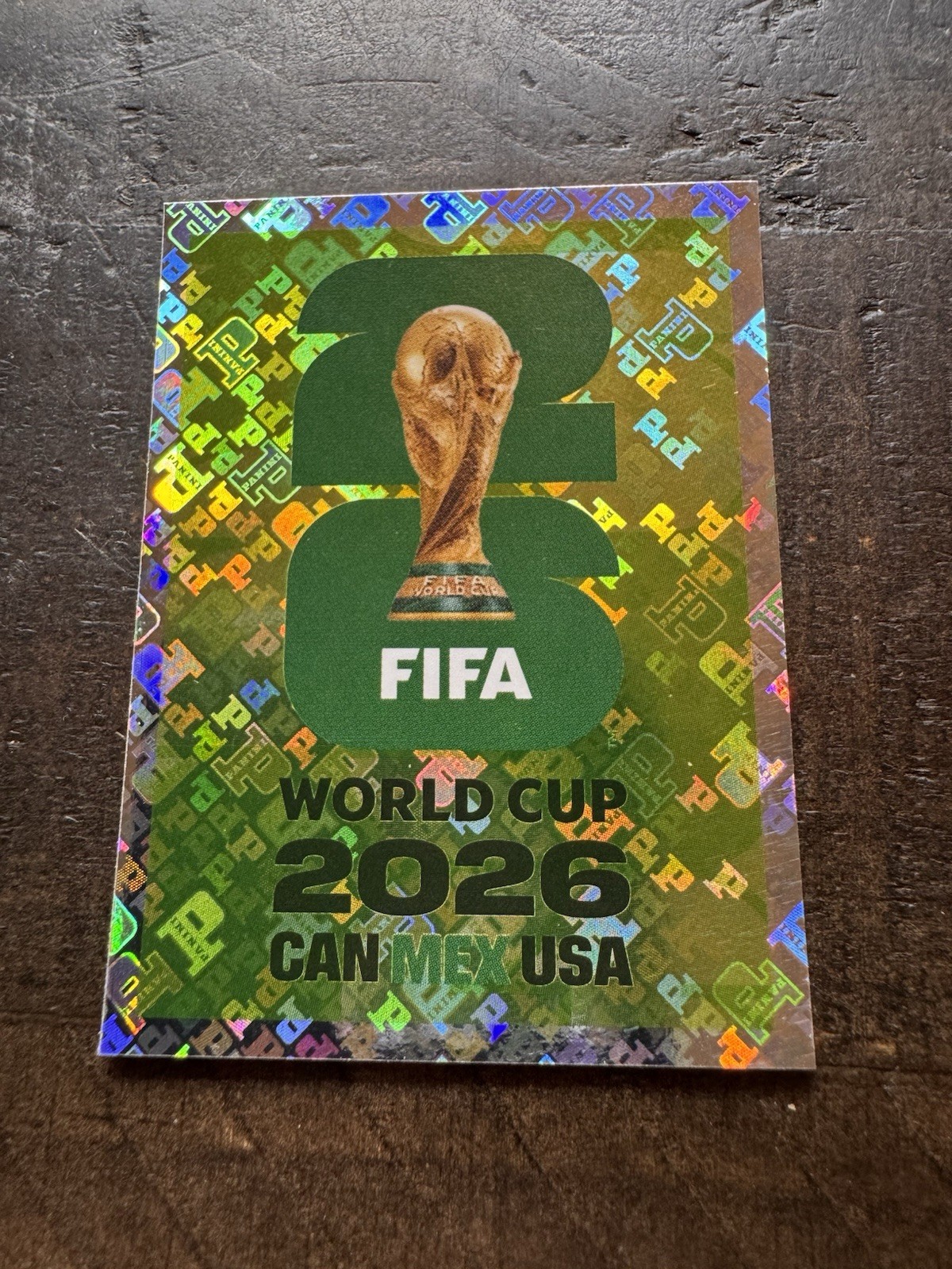 2026 Panini World Cup Sticker World Cup Trophy FWC 7 Green