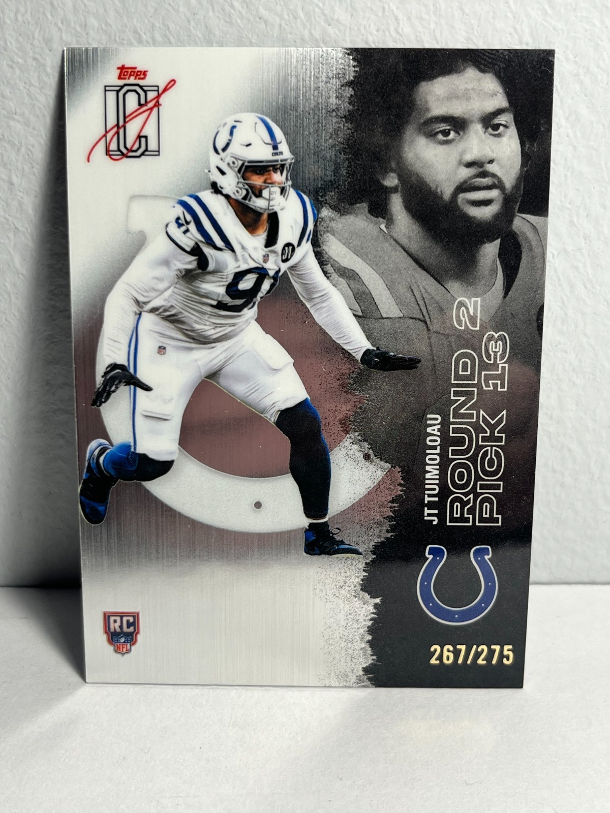 2025 Topps Signature Class JT Tuimoloau #167 RC Chrome Refractor /275