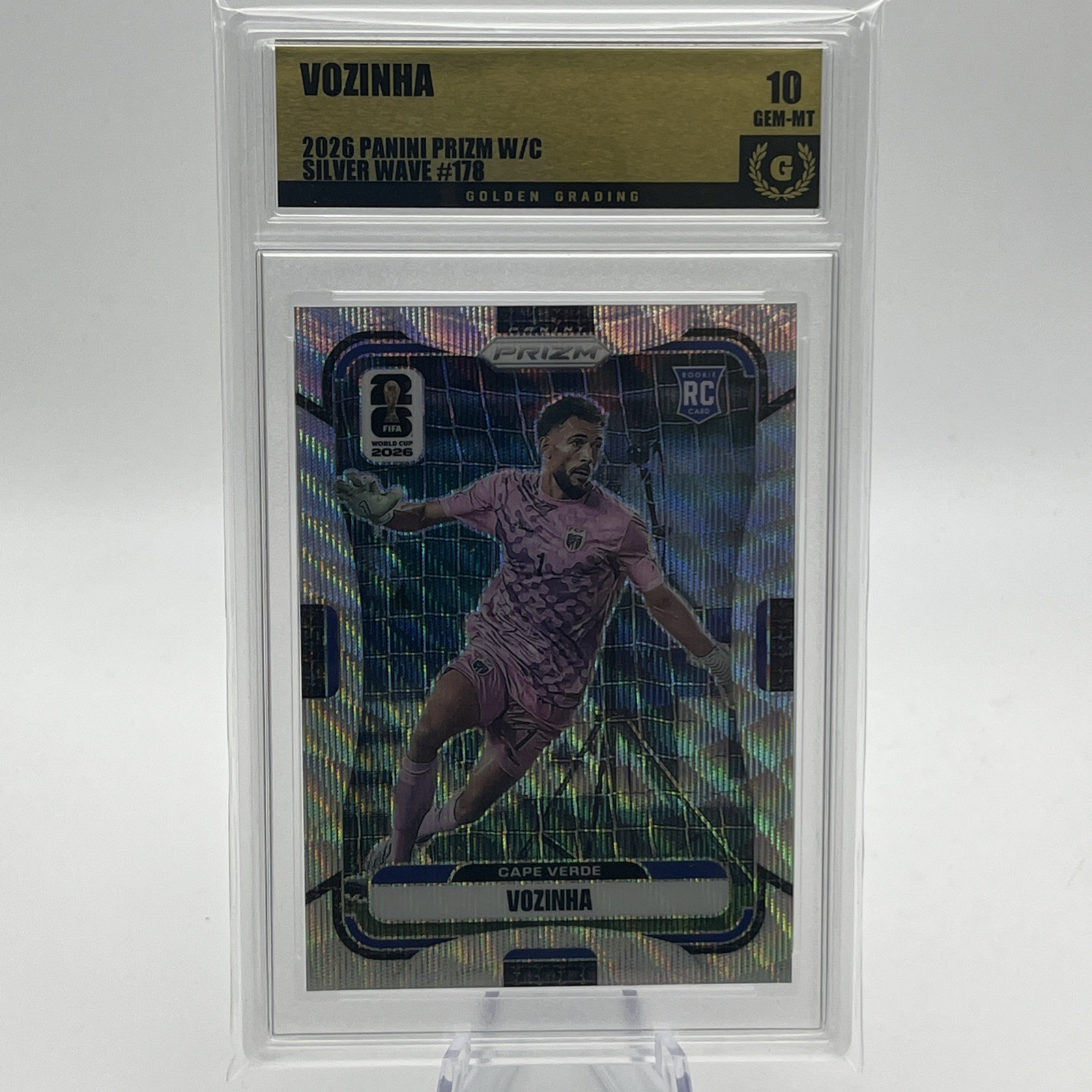 VOZINHA 2026 Panini Prizm W/C Silver Wave #178 Golden Grading 10
