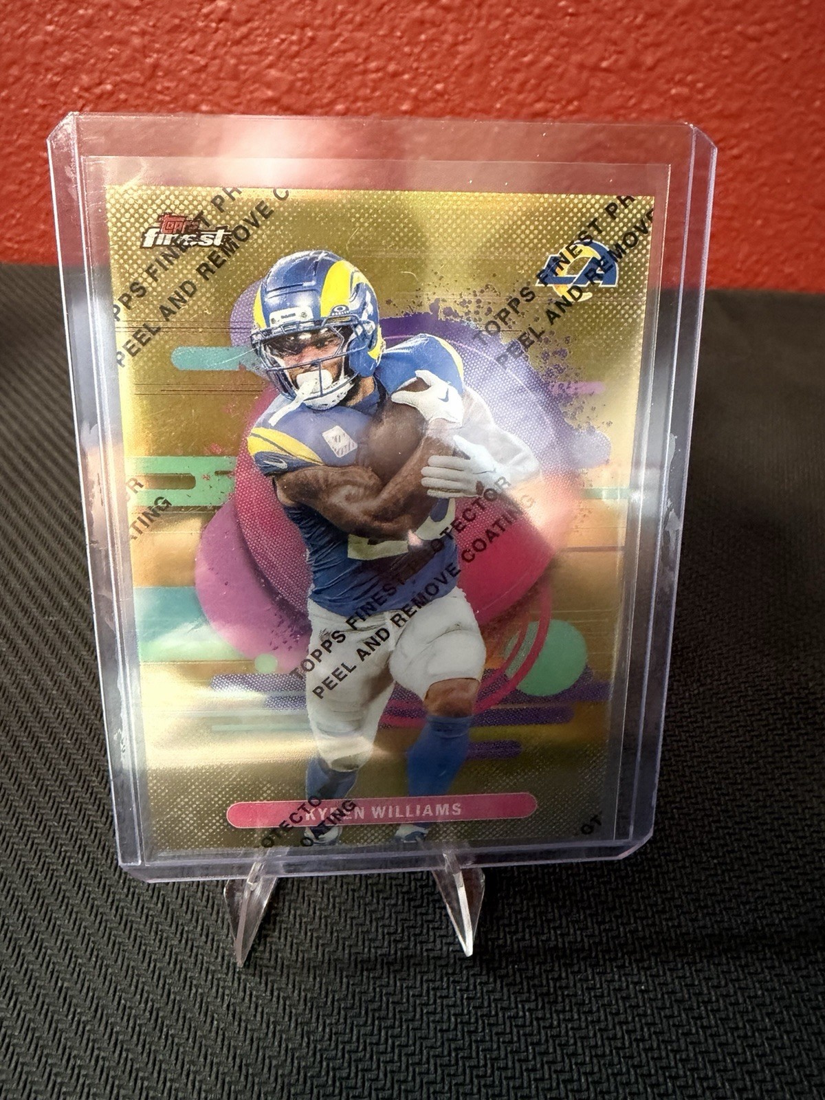 Topps Finest 2025 uncommon w/protective film Kyren Williams #157 Rams 21/25