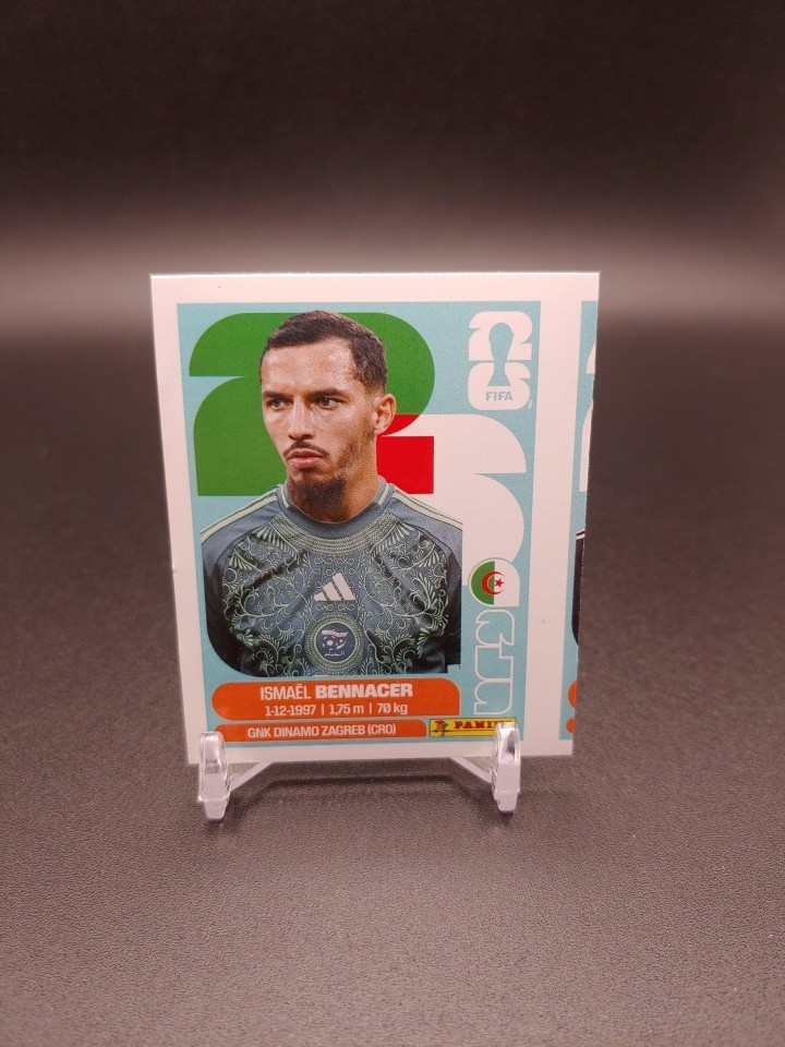 2026 Panini FIFA World Cup Stickers Ismael Bennacer Error Miscut #ALG 8