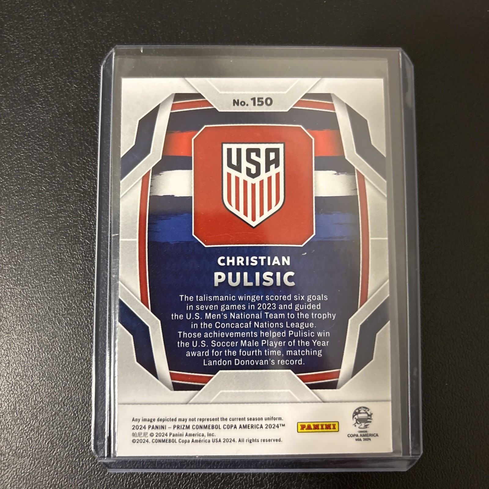 2024 Panini Prizm CONMEBOL Copa America – Christian Pulisic #150
