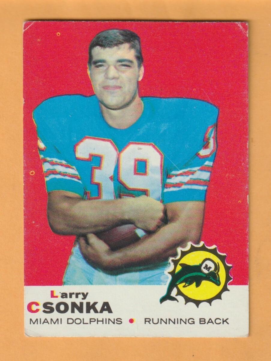 Larry Csonka Miami Dolphins 1969 Topps #120 RC Rookie HOF Syracuse Orange