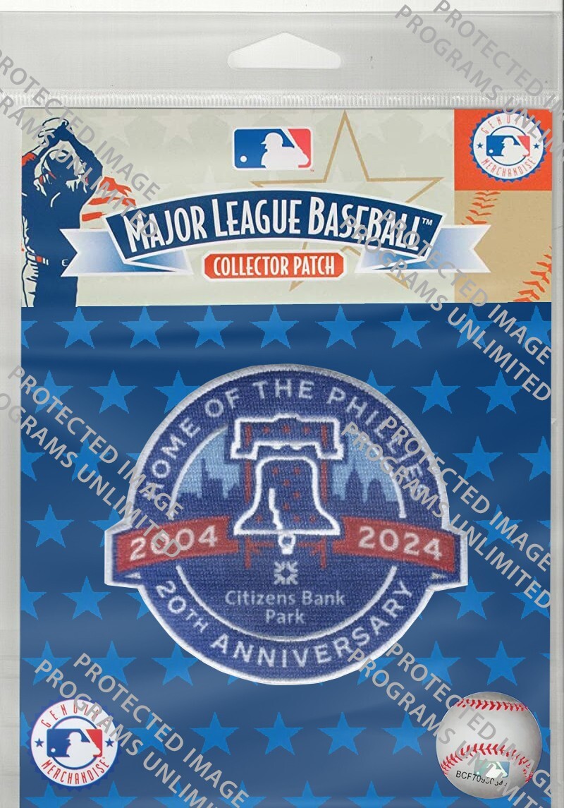 2024 PHILADELPHIA PHILLIES 20TH ANNIVERSARY PATCH CITIZENS PARK MLB WORLD SERIES
