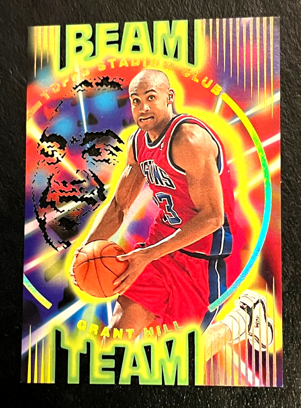 1995-95 Topps Stadium Club Grant Hill Beam Team Die Cut insert