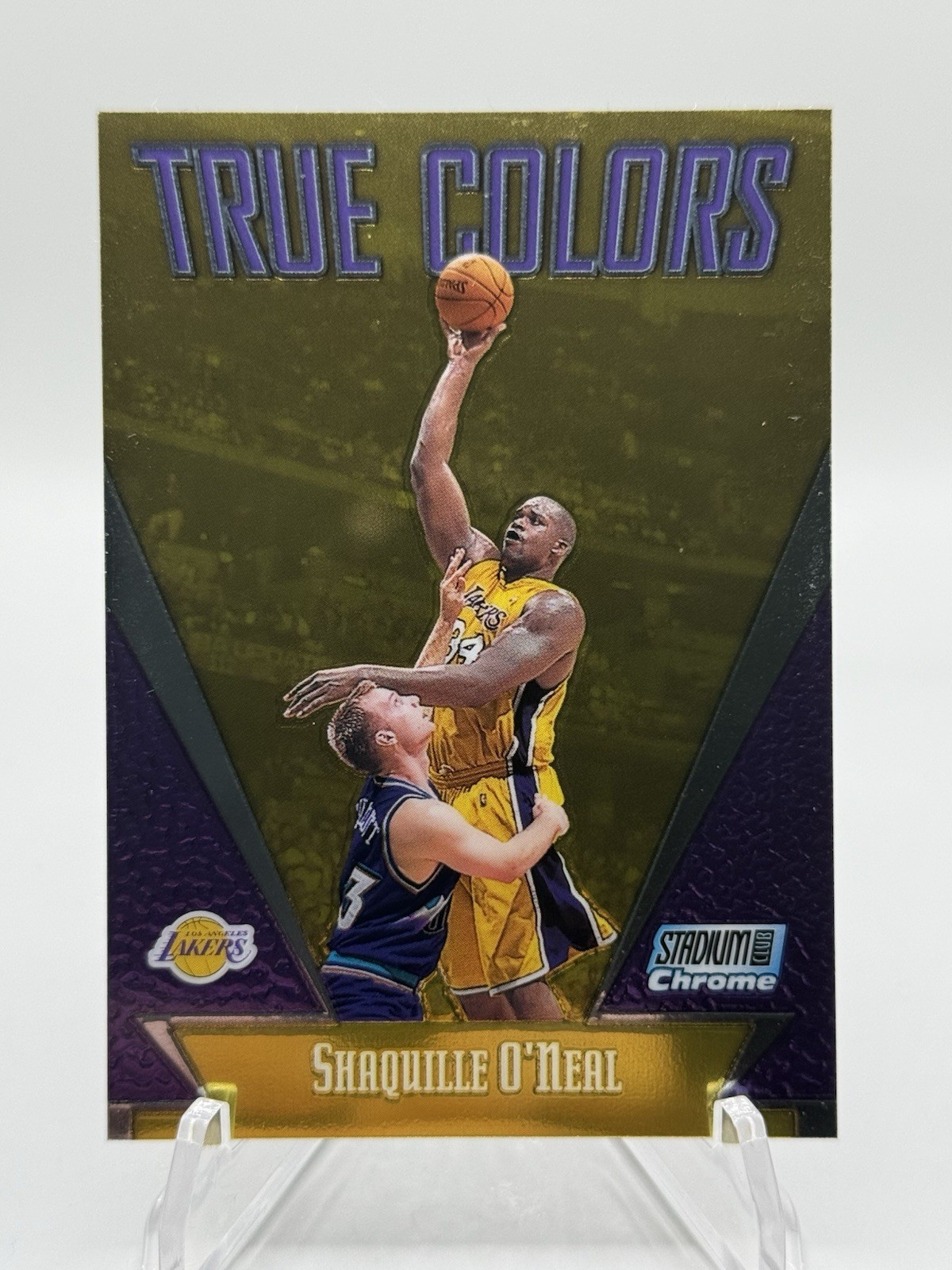 1999-00 Topps Stadium Club Chrome SHAQUILLE O’NEAL True Colors #TC8 – Lakers