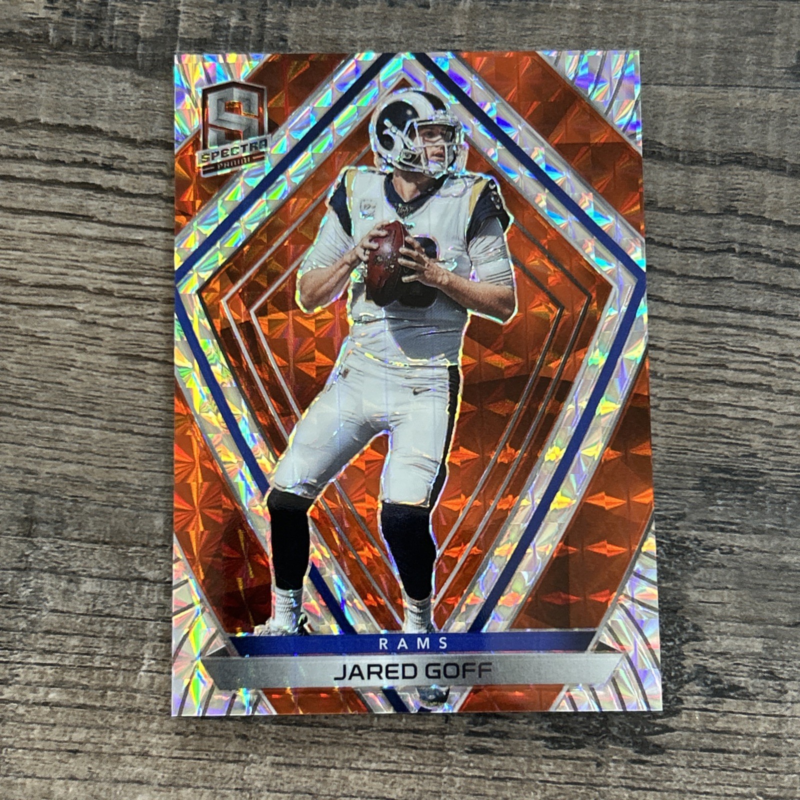 JARED GOFF /15 🔥 2020 Panini Spectra Neon Orange Prizm #98 🔥 Rams/Lions