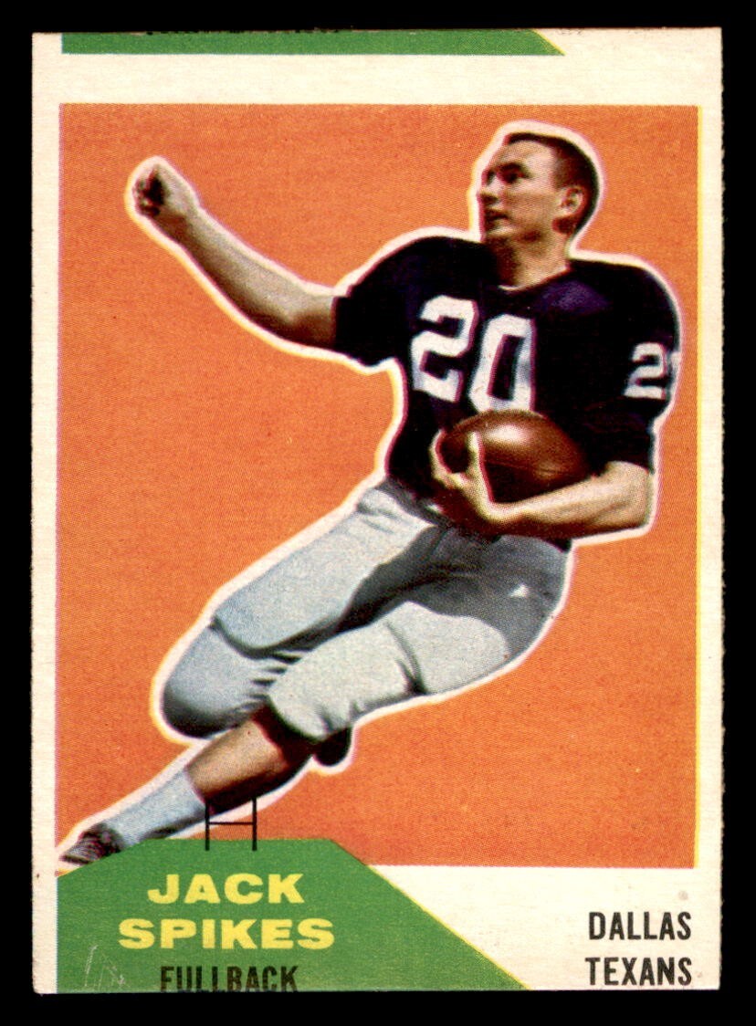 1960 Fleer Football #39 Jack Spikes VG