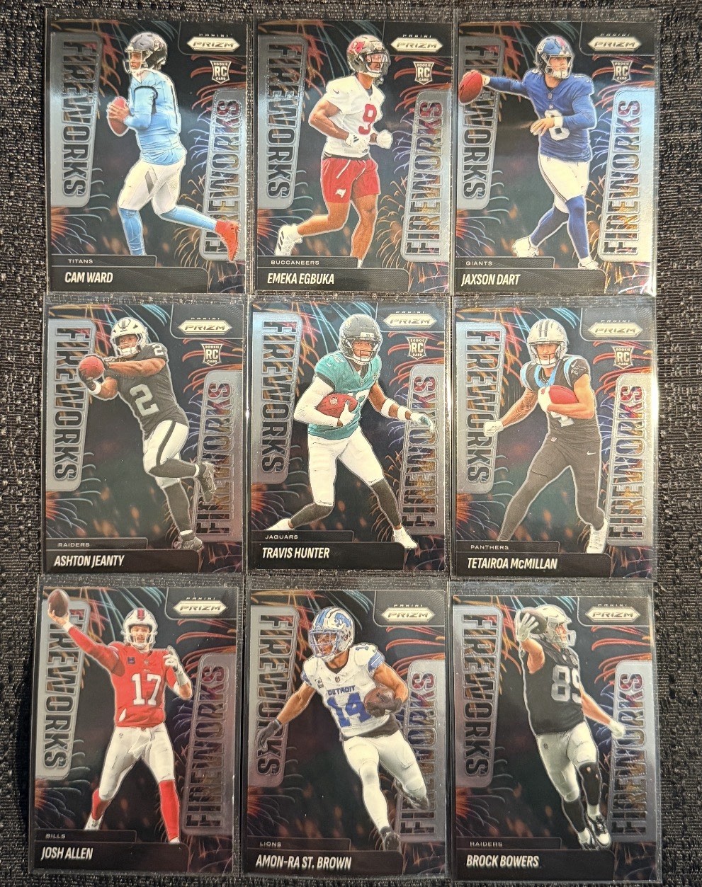 2025 Panini Prizm Fireworks Complete Your Set You Pick Football Card