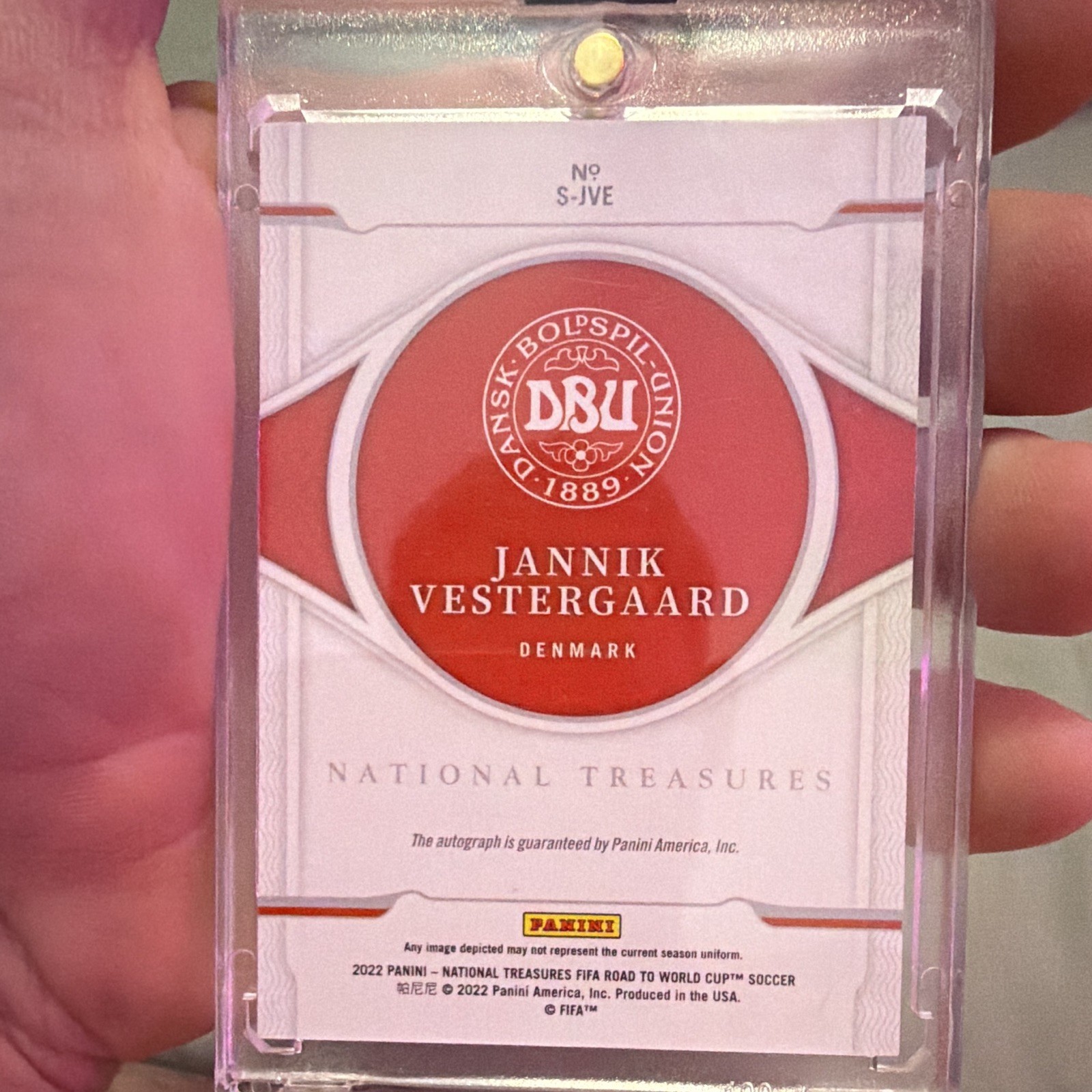 Panini Jannik Vestergaard Denmark Signatures Auto Sapphire /49 #S-JVE