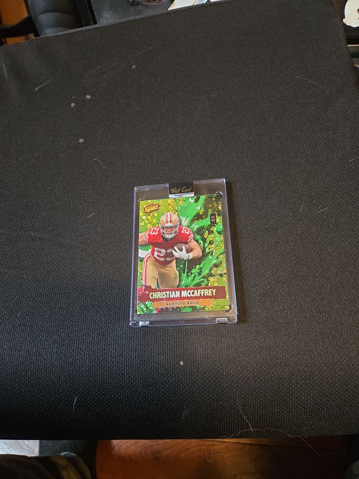 Christian McCaffrey 2026 WC Splat 5/5 49ers Football