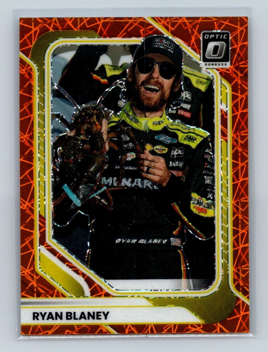 2026 Donruss Optic Racing Orange Velocity Prizm #15 Ryan Blaney NASCAR