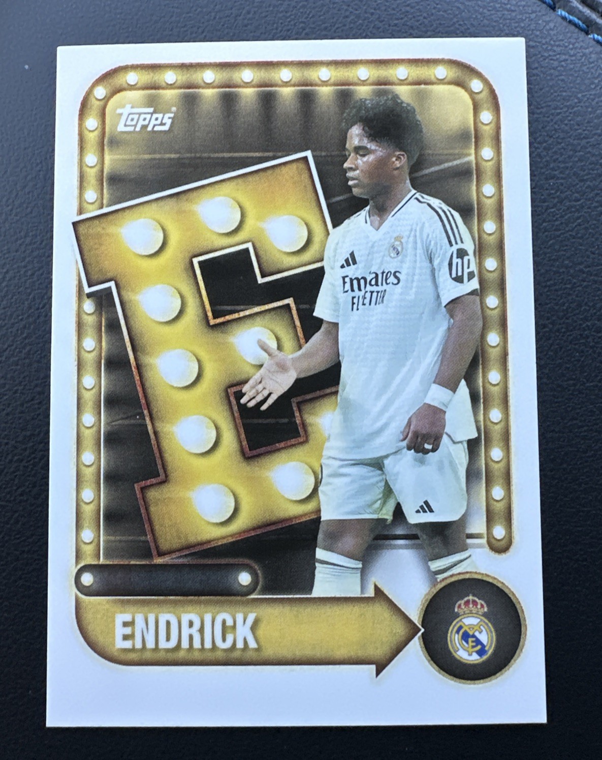2026-26 Endrick Name in Lights Topps REAL MADRID Collector Tin