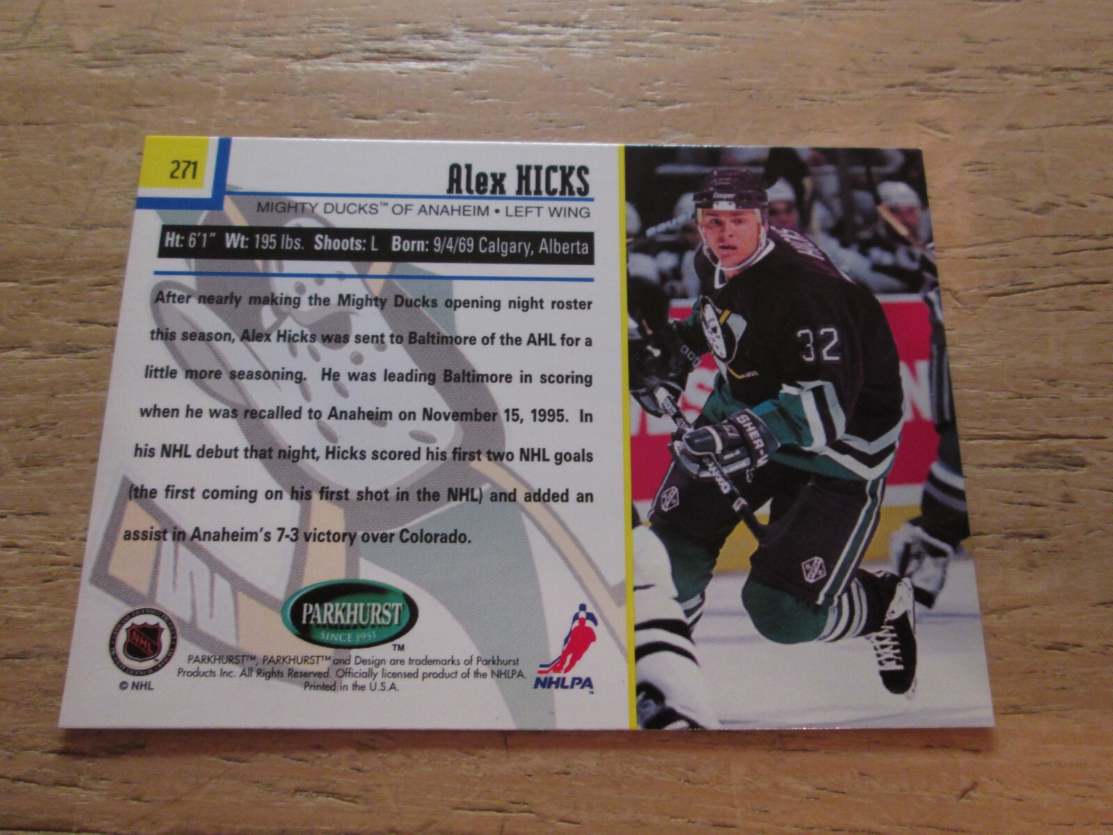 1995-96 PARKHURST INTL, EMERALD ICE,SER. 2, 271-540, MULTI LISTING, YOU PICK ‘EM