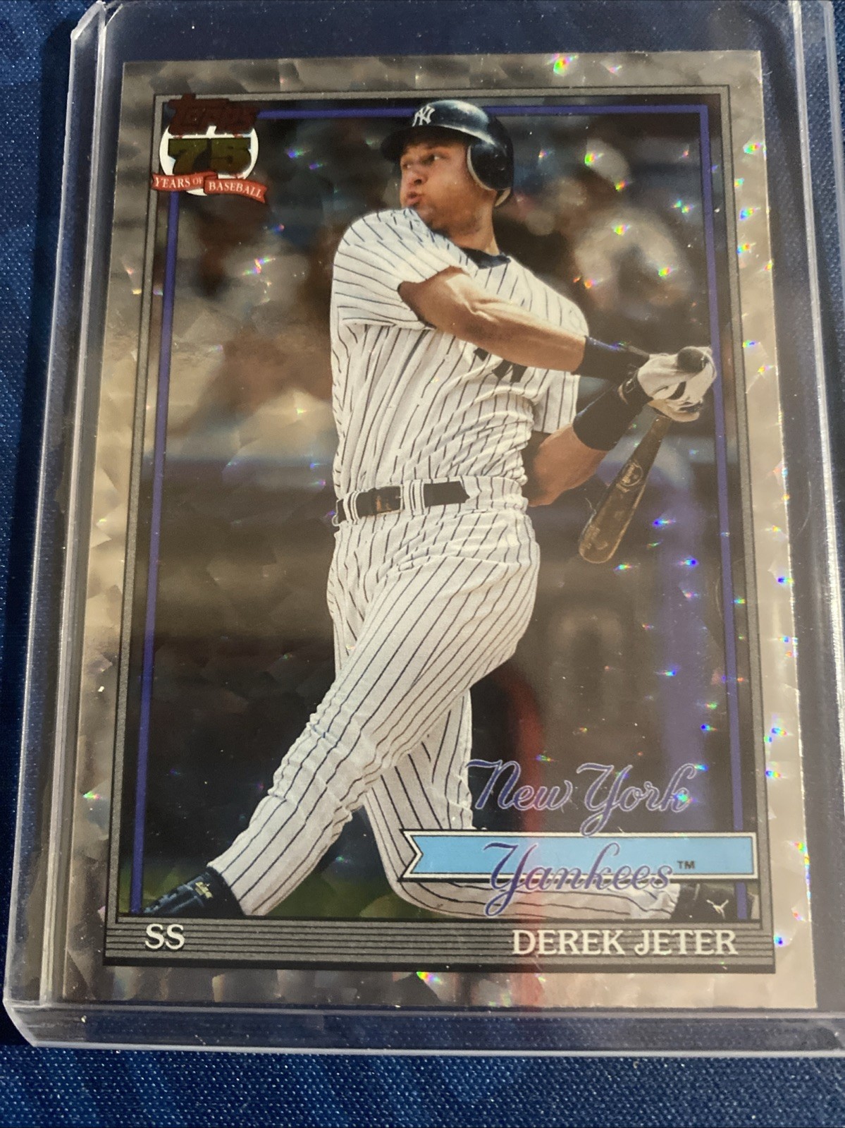 Topps 2026 Series 1 Derek Jeter NY Yankees Silver Crackle #T91-30