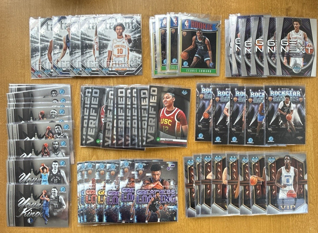2025-26 Bowman Basketball Chrome INSERTS You Pick RC, VIP, Rockstar, Die Cut