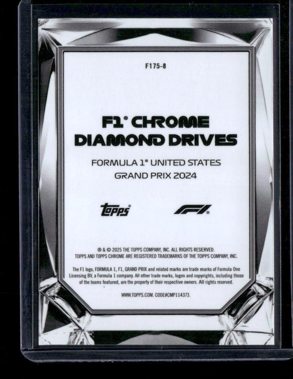 2025 Topps Chrome Formula 1 #F175-8 Formula 1 United States Grand Prix 2024 F1