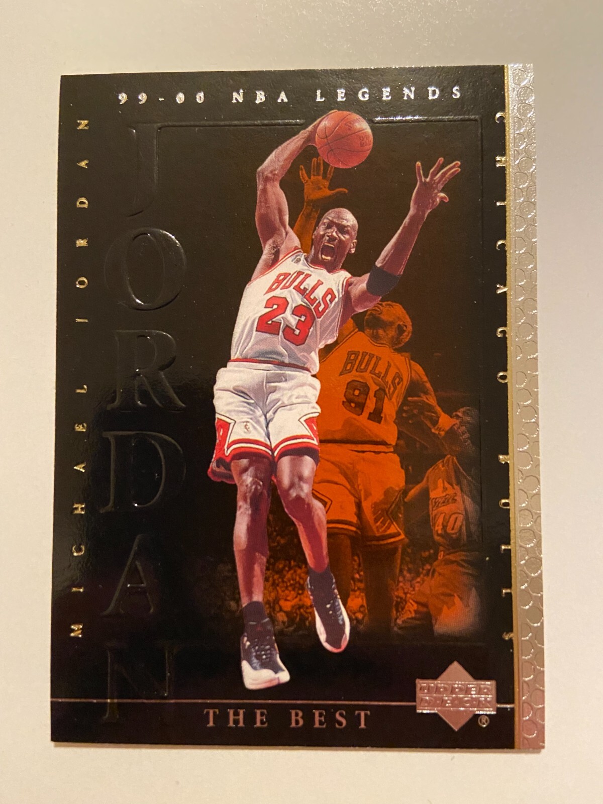 1999-00 Upper Deck NBA Legends “The Best” MICHAEL JORDAN #86 W/ DENNIS RODMAN