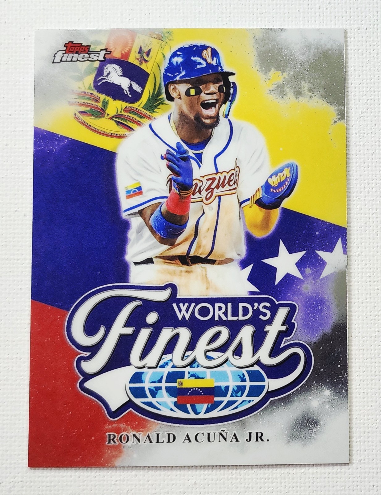 2026 Topps Finest World’s Finest Ronald Acuña Jr WF-27 Venezuela
