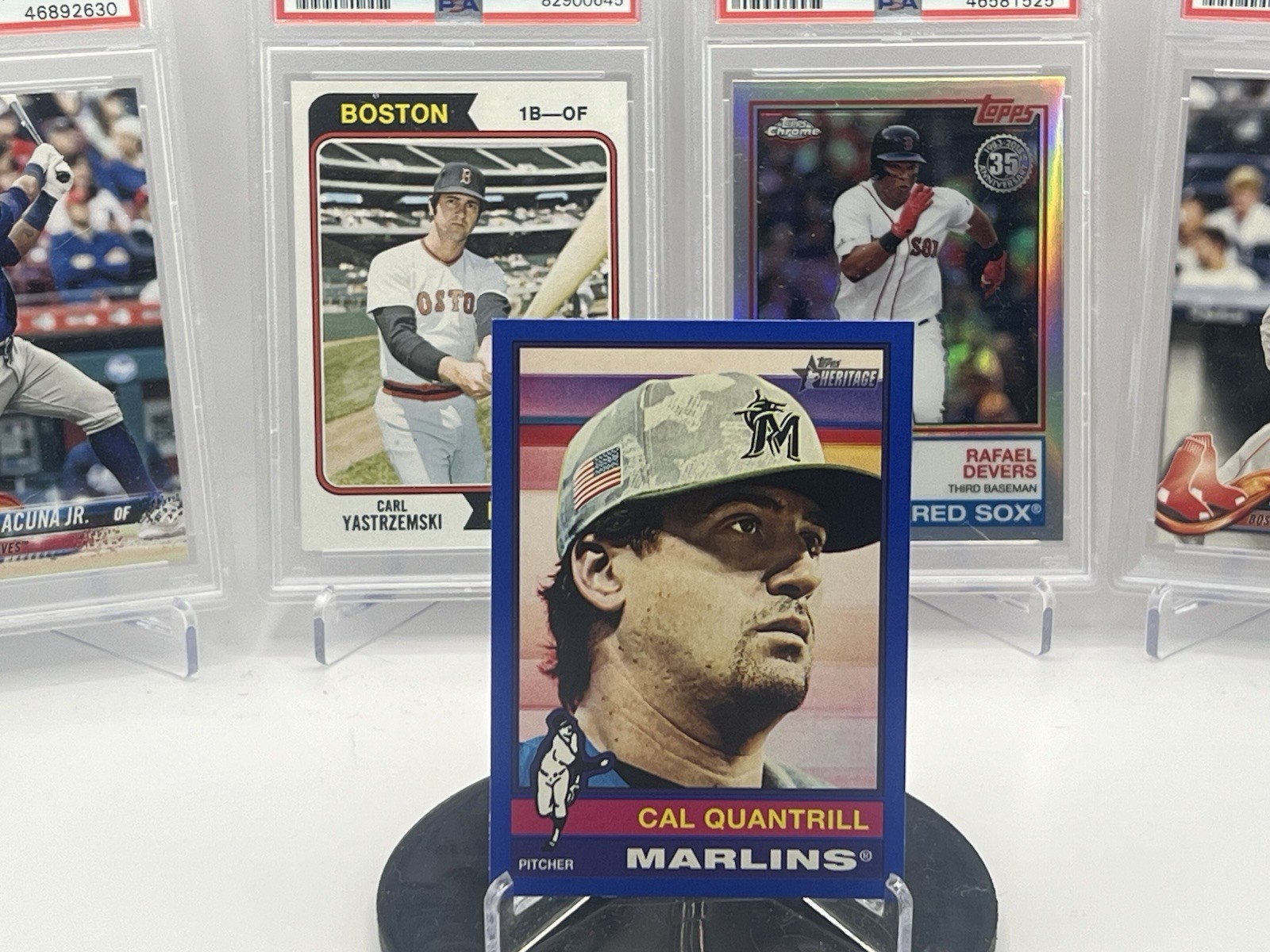 2025 Topps Heritage High Number Blue Border #501 Cal Quantrill