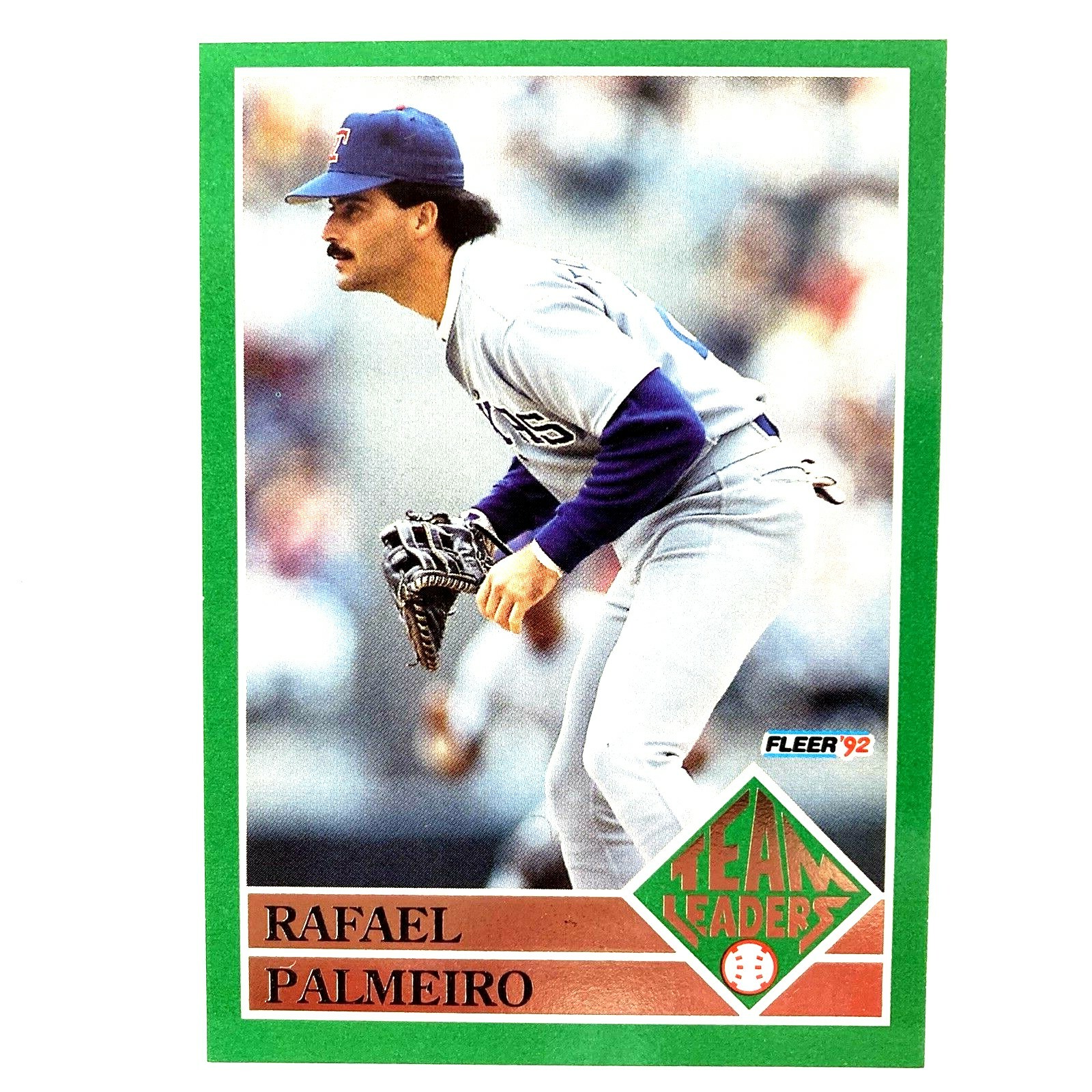 Rafael Palmeiro 1992 Fleer Team Leaders Insert #12 MLB Texas Rangers