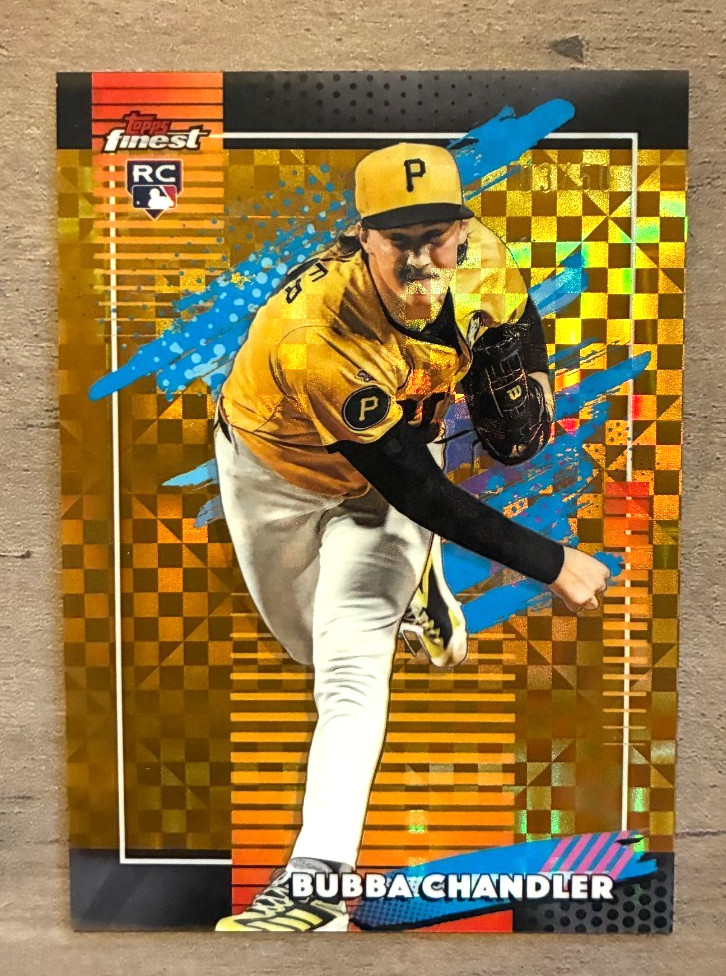 2026 Topps Finest Bubba Chandler Uncommon Gold Geometric Rookie Refractor 13/50