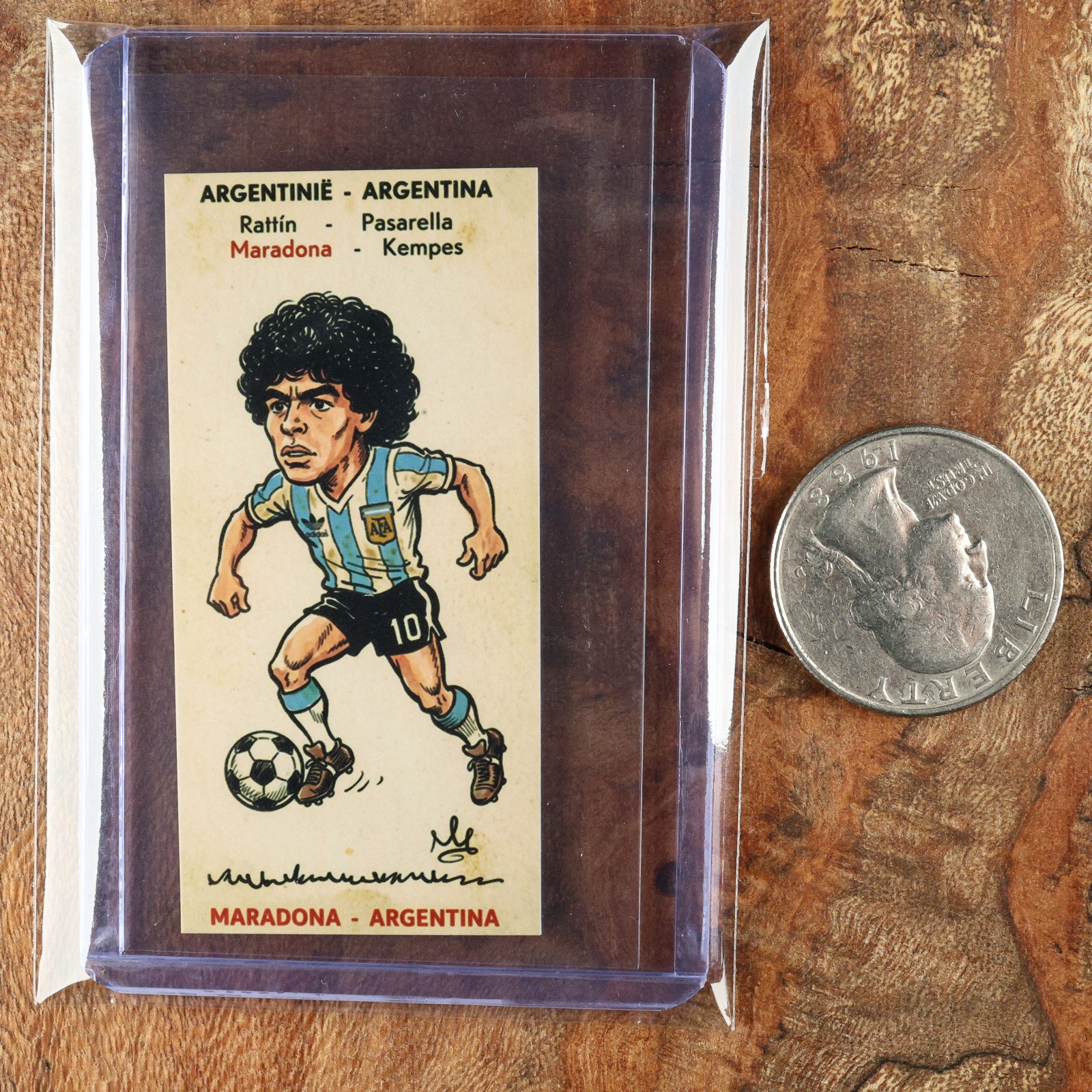 Diego Maradona Rookie RC Mini Card (TGX Series) Soccer Futbol