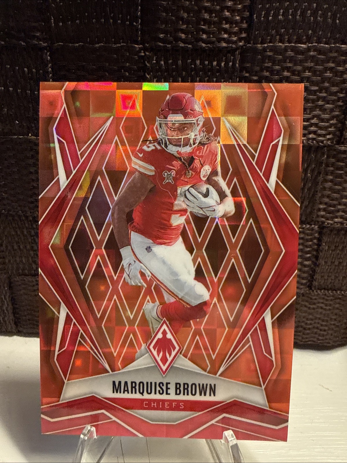 MARQUISE BROWN 2025 PHOENIX FOOTBALL ORANGE PANDORA PRIZM CHIEFS /189 Q6084