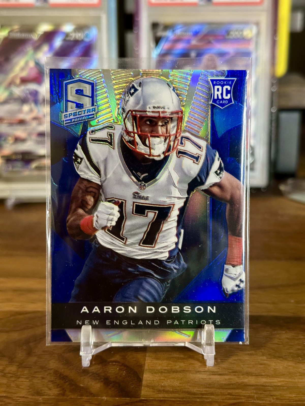 2013 Panini Spectra – Rookie Aaron Dobson #201 Blue /49 (RC) Rookie Refractor