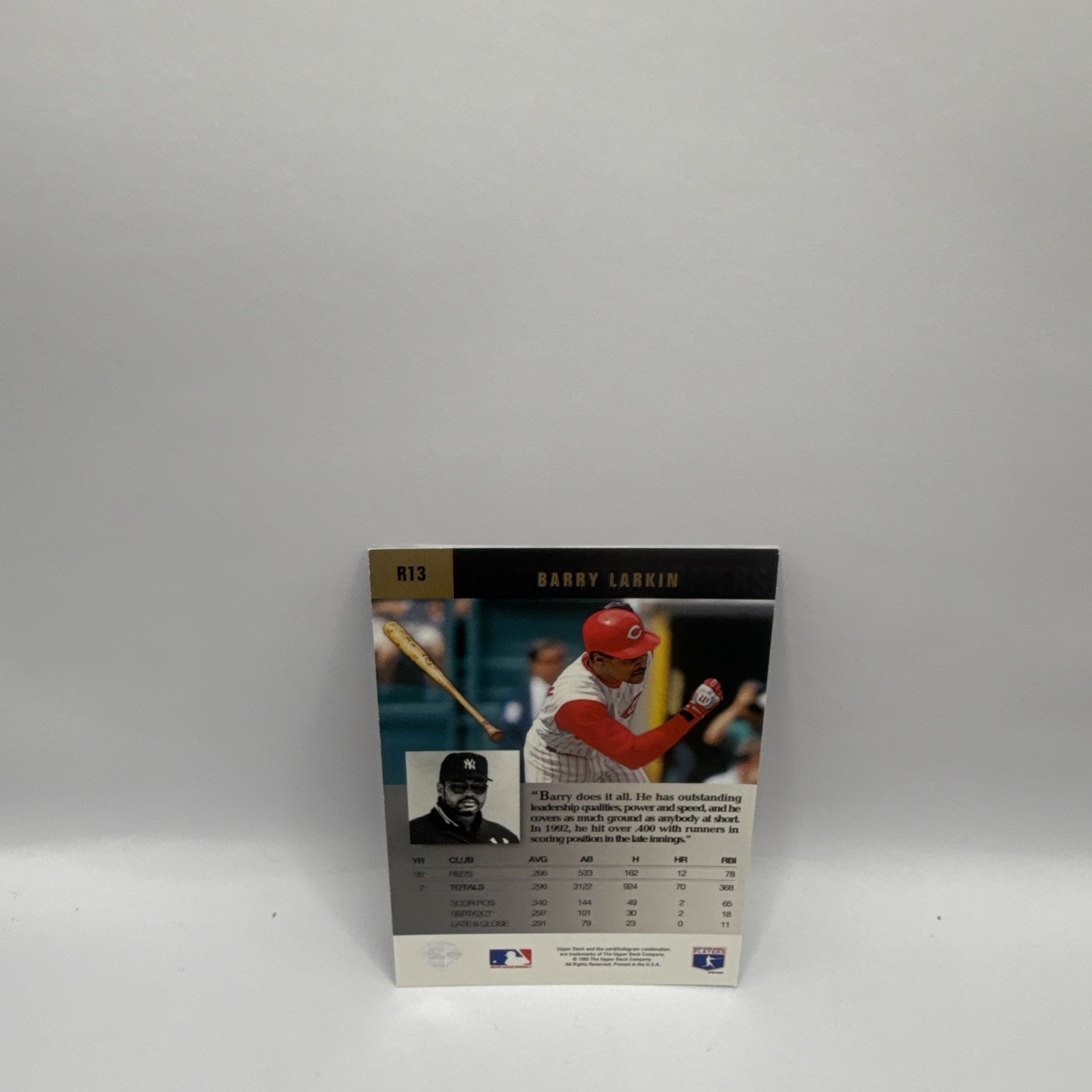 1993 Upper Deck – Clutch Performers Barry Larkin #R13