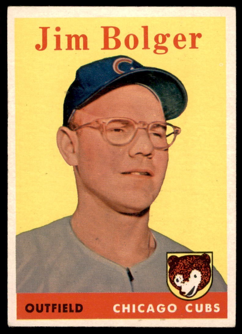 1958 Topps #201 JIM BOLGER Chicago Cubs EX