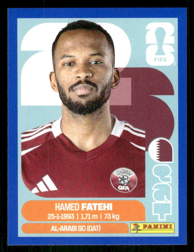 2026 Panini FIFA World Cup Stickers Blue #QAT12 Ahmed Fathy
