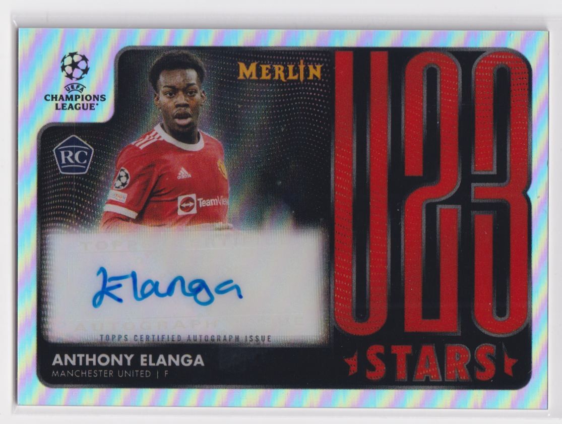 2021 Merlin UEFA Champions League U23 Stars Anthony Elanga Auto /99 #U23-18