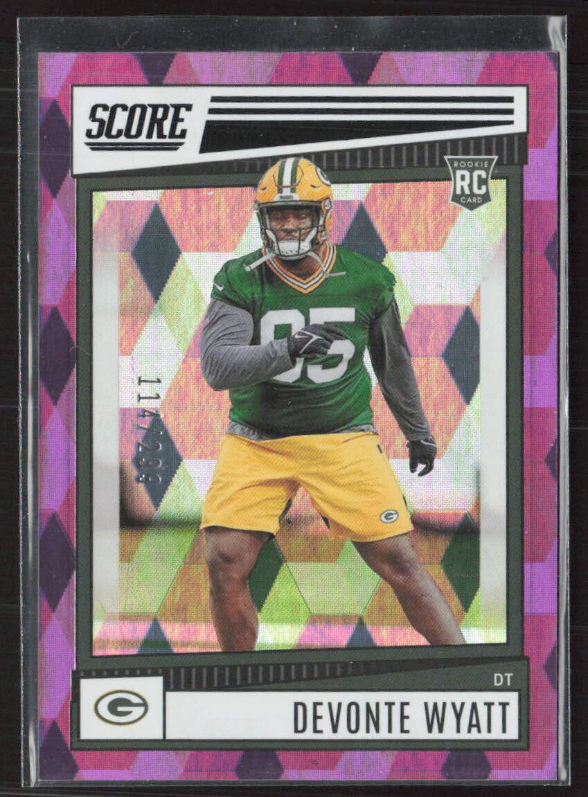 2022 Score #361 Devonte Wyatt Ellipse #/299 Green Bay Packers RC (O)