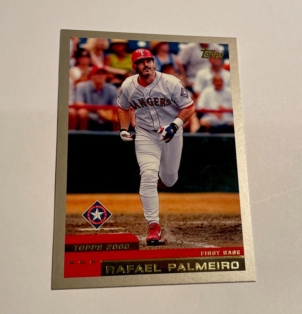 Rafael Palmeiro – 2000 Topps #417 – Texas Rangers Baseball Mississippi State HOF
