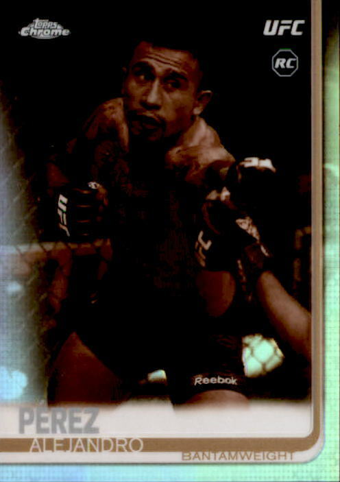 Alejandro Perez 2019 Topps Chrome UFC Sepia Parallel Rookie Card #42