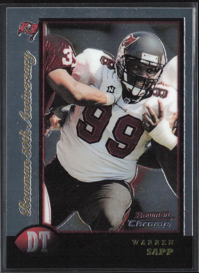 1998 Bowman Chrome Golden Anniversary #67 Warren Sapp /50