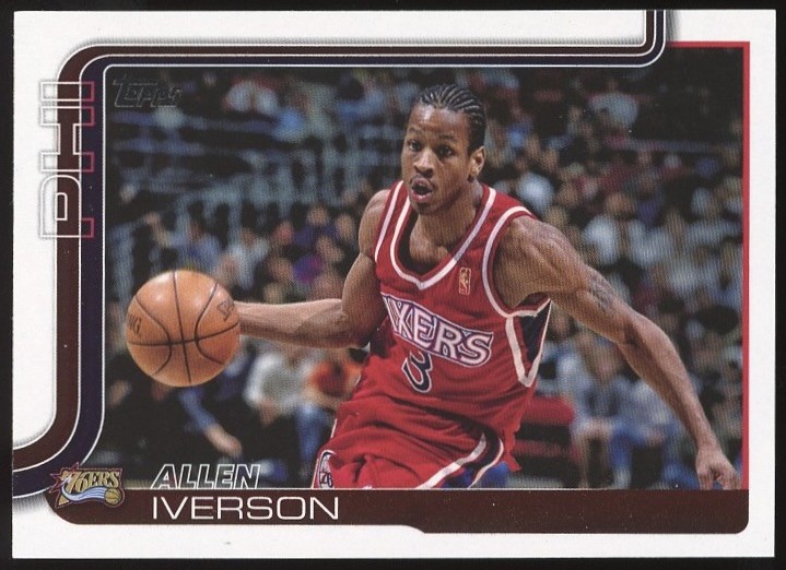2025-26 Topps #253 Allen Iverson Philadelphia 76ers Basketball Card HOF