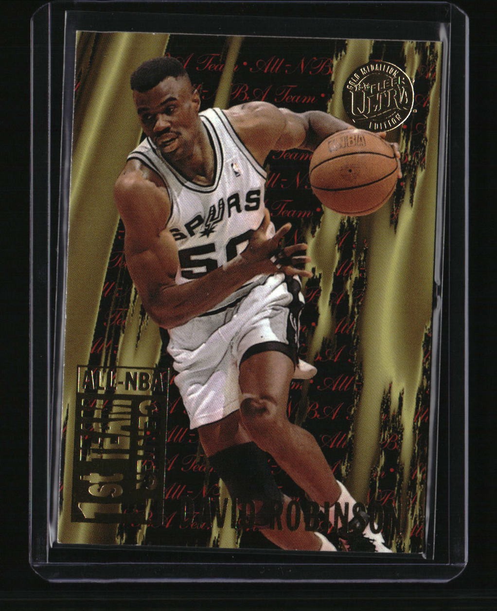 1995-96 Ultra #4 David Robinson All-NBA Gold Medallion