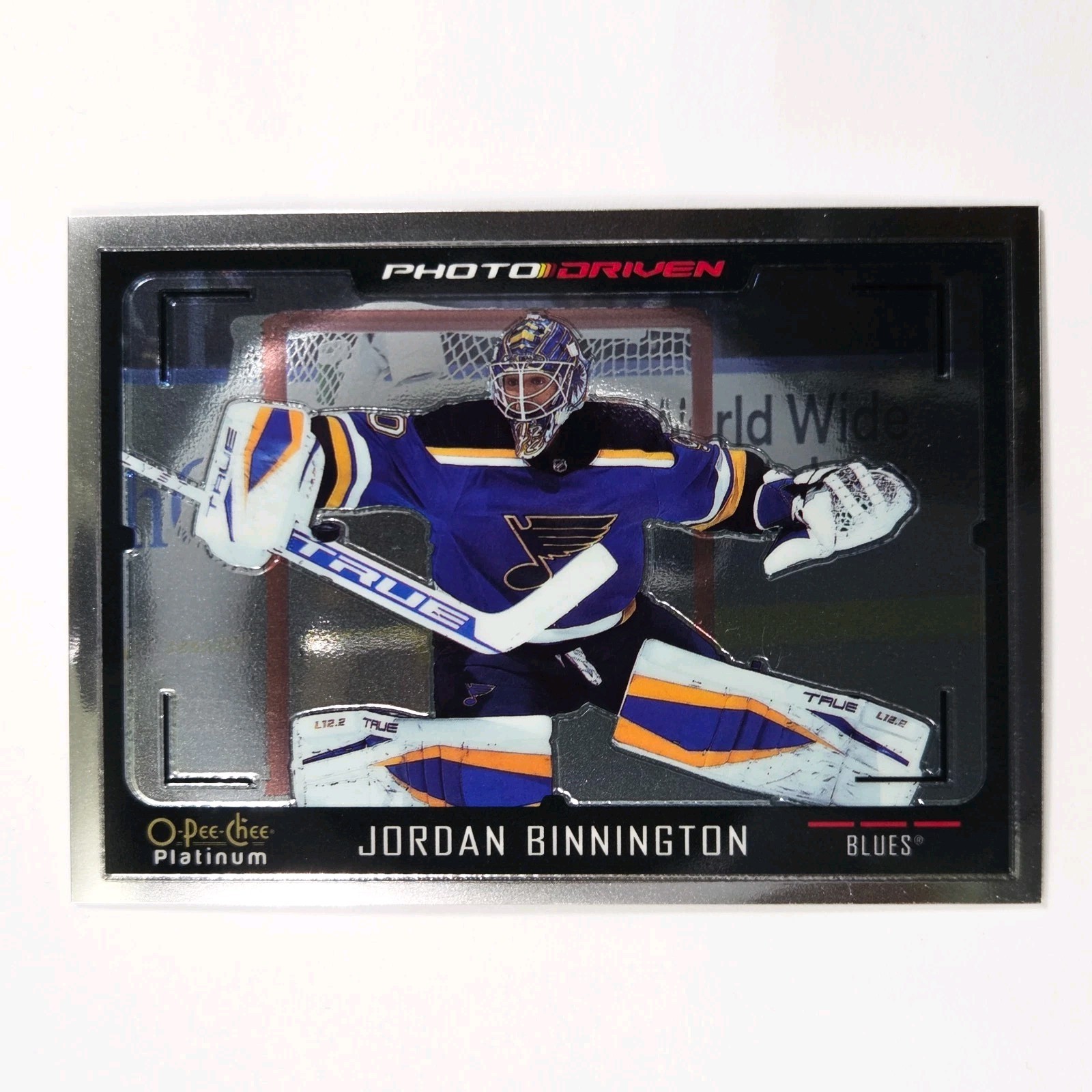 2021-22 O-Pee-Chee Platinum – Photo Driven Jordan Binnington #PD-5