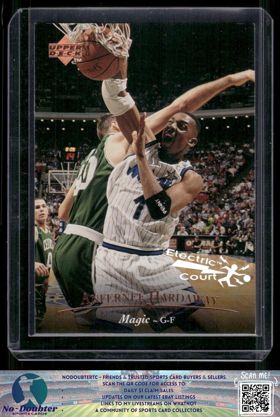 1995-96 Upper Deck #277 Anfernee Hardaway Electric Court Orlando Magic 3.1H