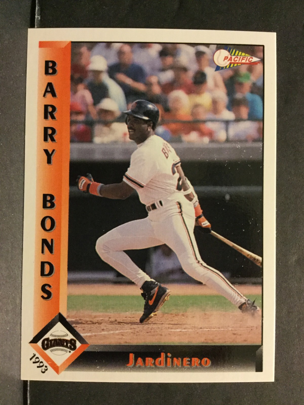 1993 Pacific Trading Spanish Baseball Card #607 Barry Bonds Giants Sku452J