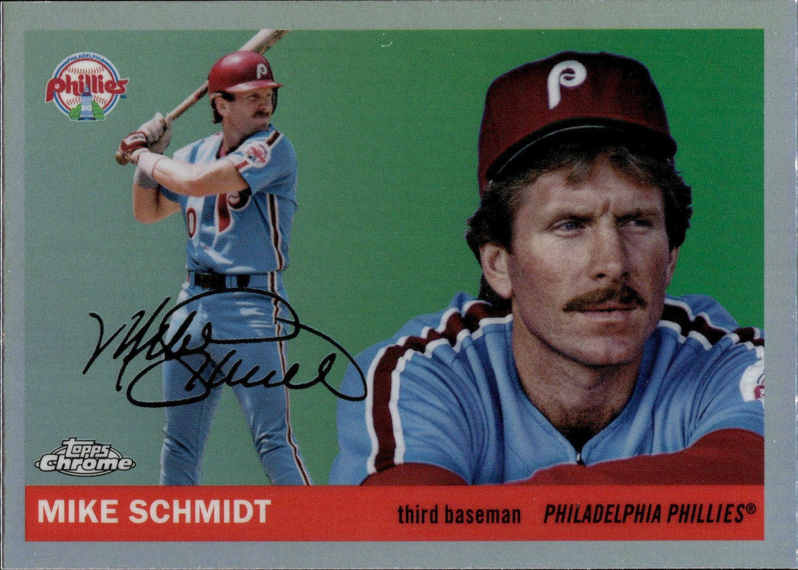 Mike Schmidt 2026 Topps Chrome Platinum #416 Refractor Philadelphia Phillies